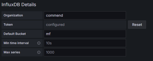 InfluxDB Credentials